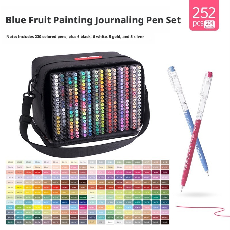 Whiteboard Marker Set - Zestaw 252 szt. długopisów żelowych z