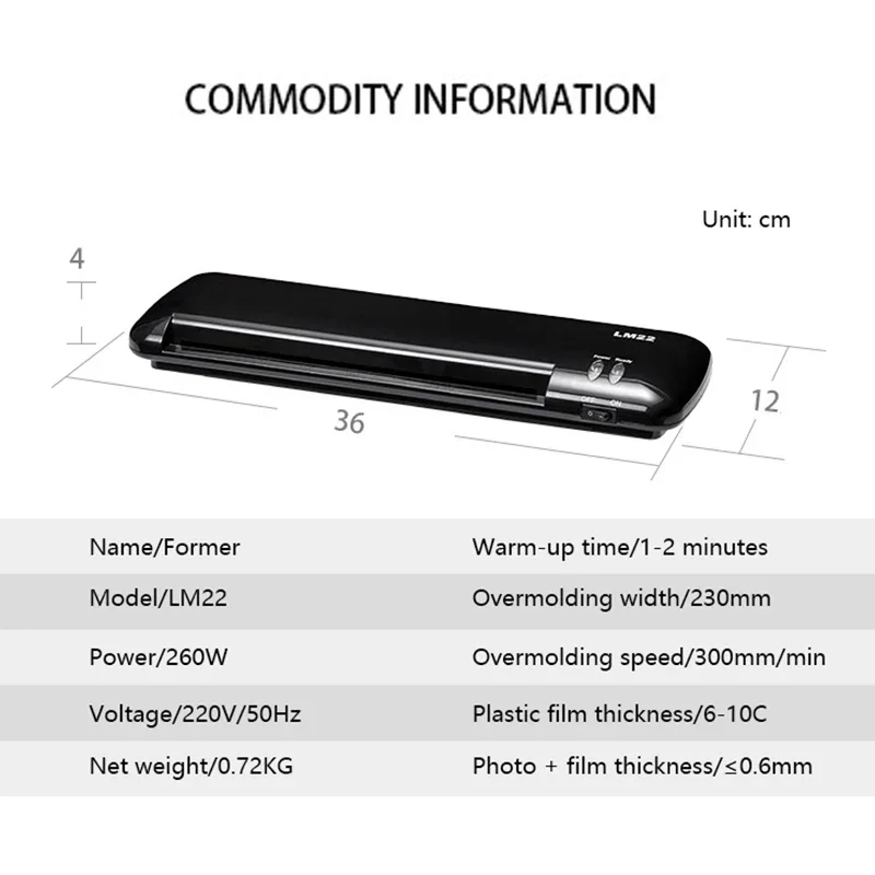 Document Laminator Pouch - Doskonała laminarka A4 do użytku domowego,