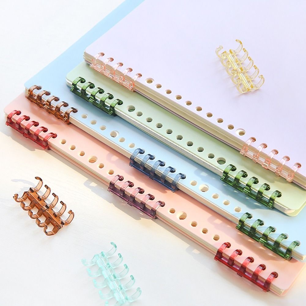 Binding Comb Plastic - 10 szt. Grzbiety do bindowania, kółka