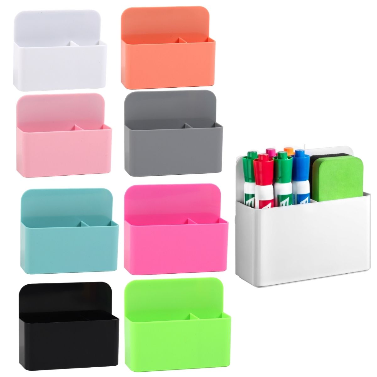 Whiteboard Marker Set - 2 szt. Magnetyczny uchwyt na markery