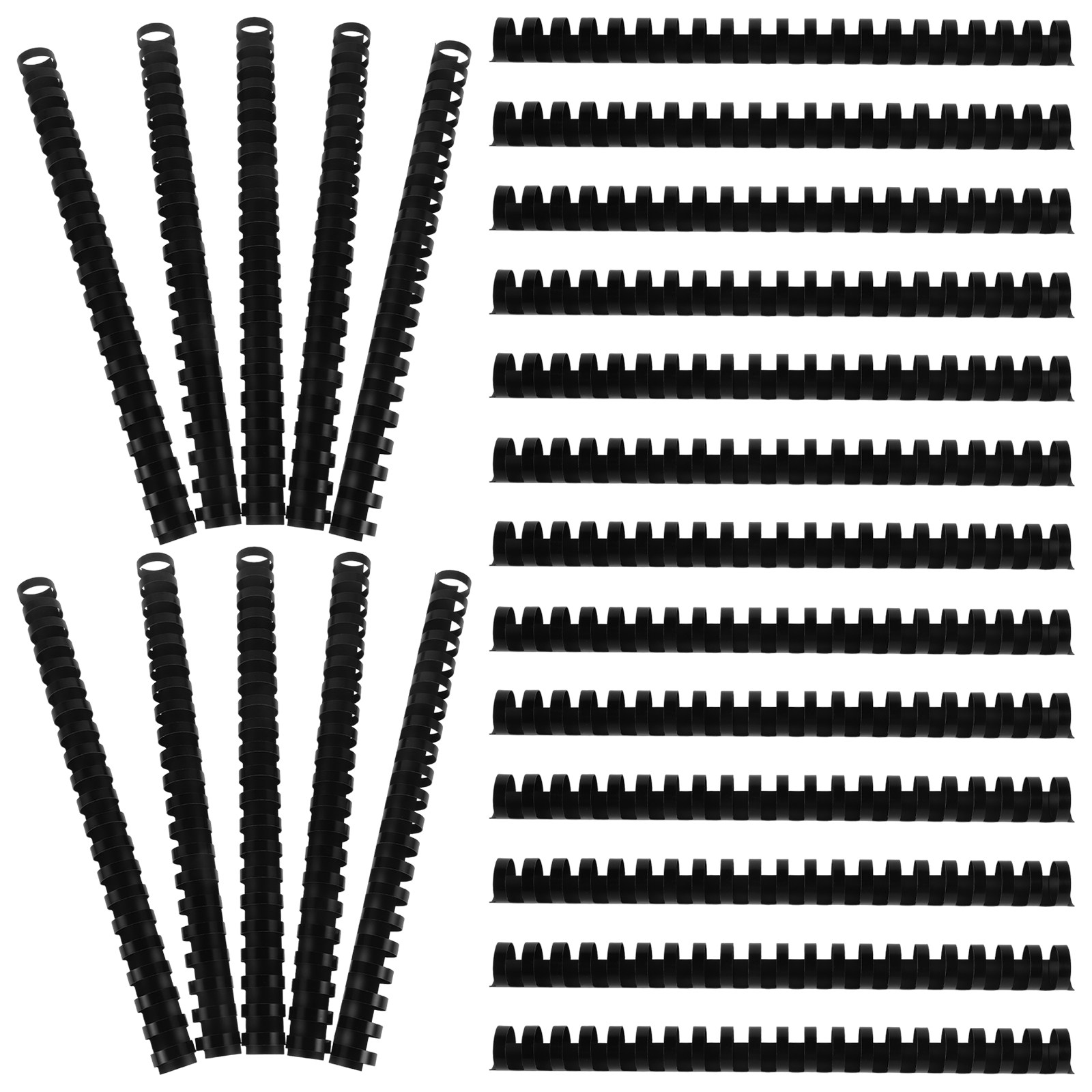 Binding Comb Plastic - 50 sztuk plastikowych pierścieni do bindowania
