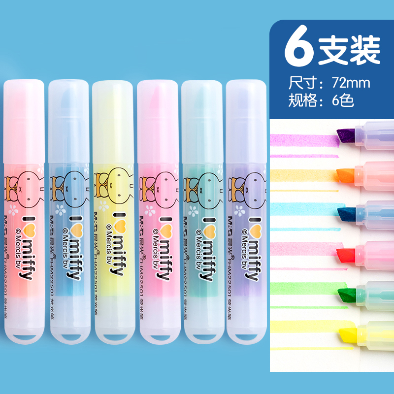 Zakreślacz M&G z ukośną końców – Highlighter Set Pastel recenzja i cena