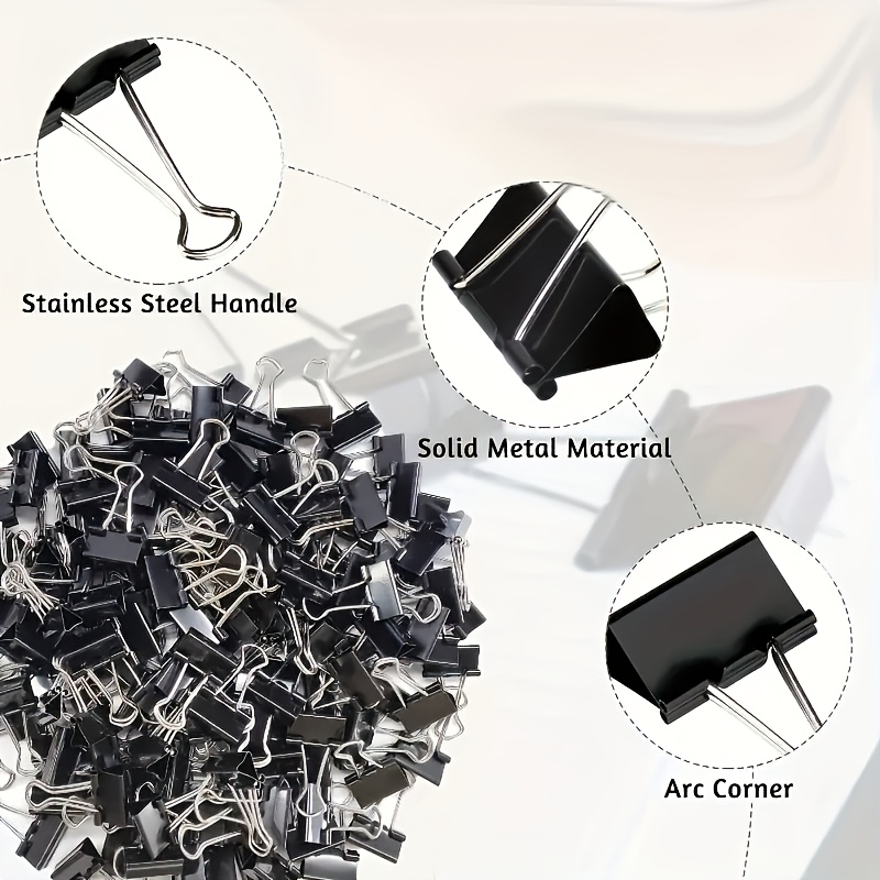 Kolorowe i czarne spinacze biu – Binder Clip Assorted recenzja i cena