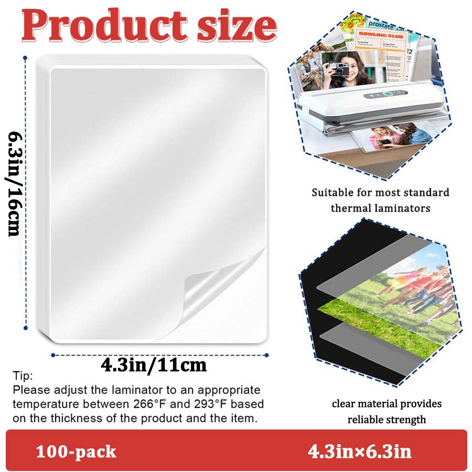 100 arkuszy folii termotopliwy – Document Laminator Pouch recenzja i cena