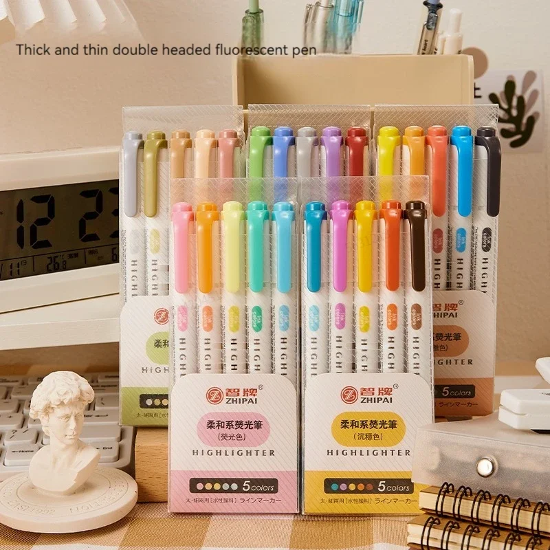 Zestaw zakreślaczy dwustronnyc – Highlighter Set Pastel recenzja i cena
