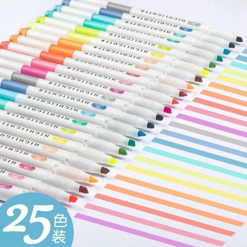25 kolorów ZhiPai zakreślacze  – Highlighter Set Pastel recenzja i cena